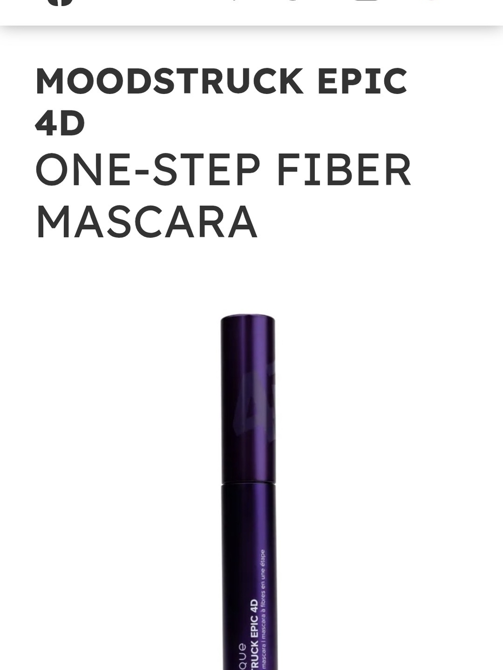 Younique Moodstruck Epic 4D One-Step Fiber Mascara NIB Unused